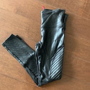 Spanx Faux Leather Moto Legging